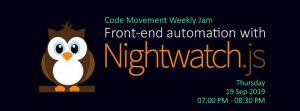 Test automation with NightWatch